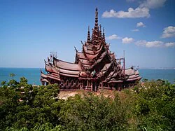 The Sanctuary of Truth: A Wooden Wonder Rising From the Sea in Thailand